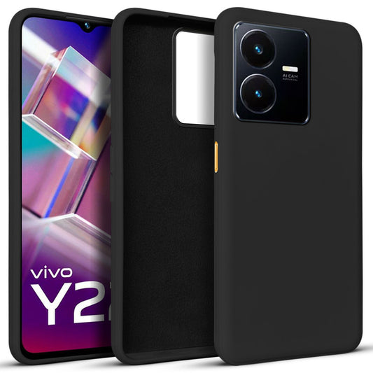 Premium Matte Silicone Back Cover for Vivo Y22