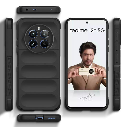 Liquid Silicone Comfort Grip Soft Touch Matte TPU Case for Realme 12 Plus 5G