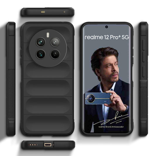 Liquid Silicone Comfort Grip Soft Touch Matte TPU Case for Realme 12 Pro Plus 5G