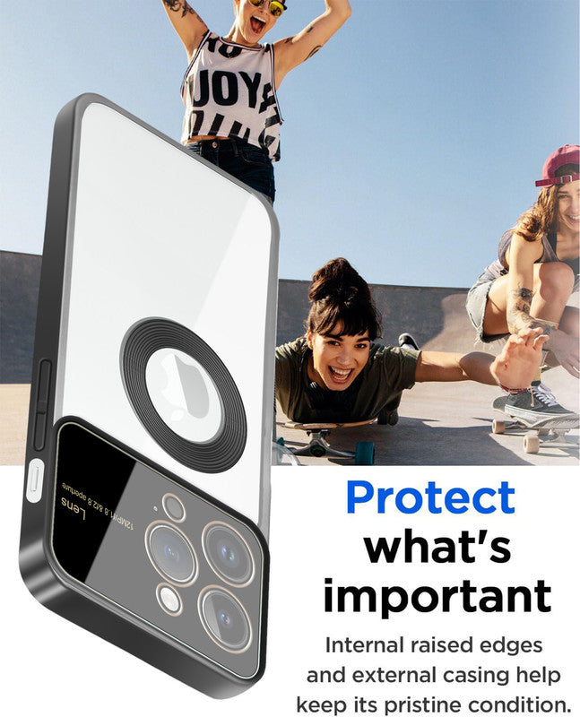 Clear Logo Cut Case with Raised Camera Guard for Apple iPhone 14 Pro
