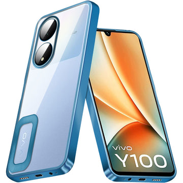 Transparent CD Chrome Back Cover Case for Vivo Y100