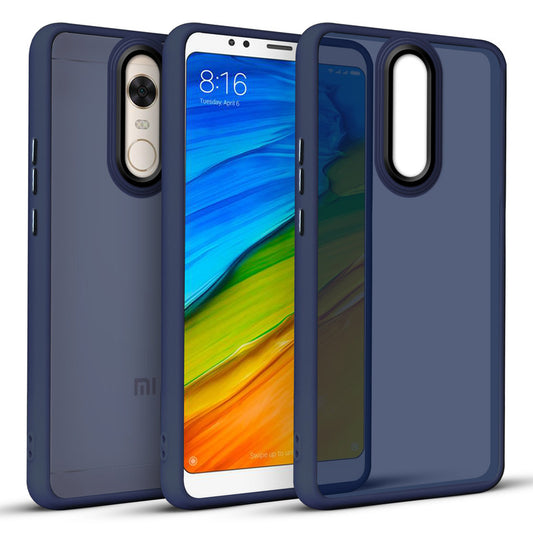 Translucent Matte with Shiny Camera Ring Back Cover for Redmi Note 5