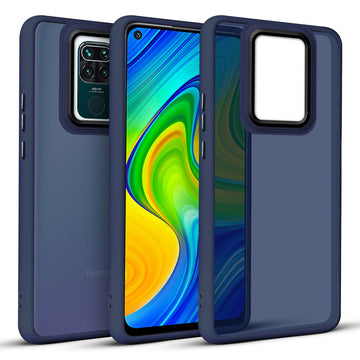 Translucent Matte with Shiny Camera Ring Back Cover for Redmi Note 9