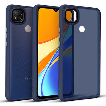 Translucent Matte with Shiny Camera Ring Back Cover for Redmi 9C