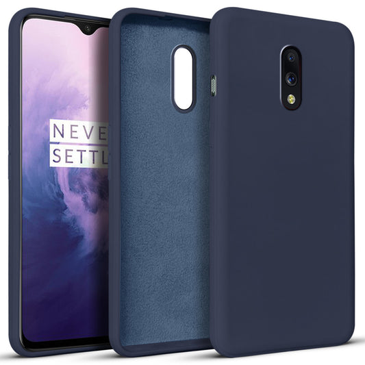 Premium Matte Silicone Back Cover for Oneplus 7