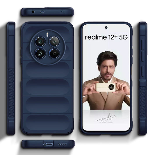Liquid Silicone Comfort Grip Soft Touch Matte TPU Case for Realme 12 Plus 5G