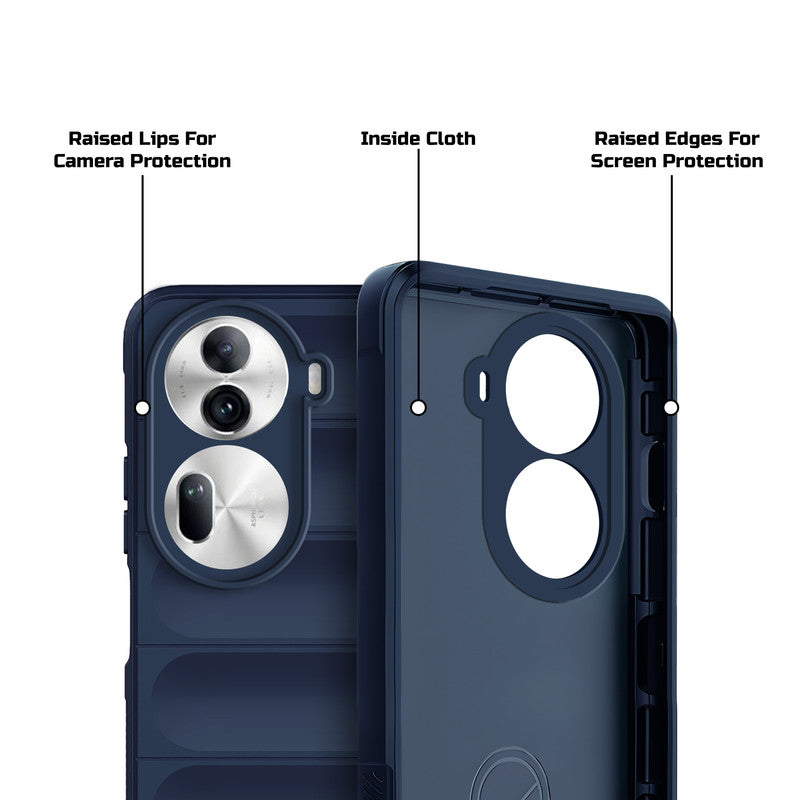 Soft Silicone Comfort Grip Back Cover Case For Oppo Reno 11 Pro 5G