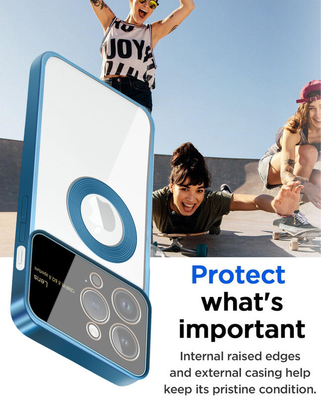 Clear Logo Cut Case with Raised Camera Guard for Apple iPhone 14 Pro