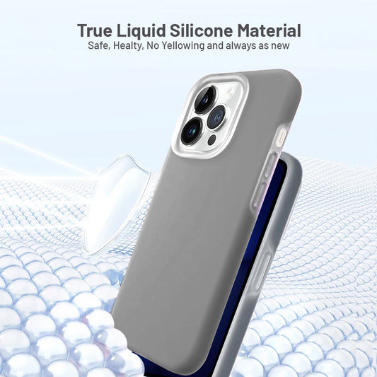 Premium Liquid Silicone Solid Back Cover Apple iPhone 13 Pro