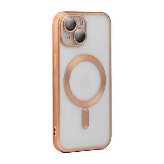 Camera Lens Protector Metallic finish Back Case Cover for Apple iPhone 15