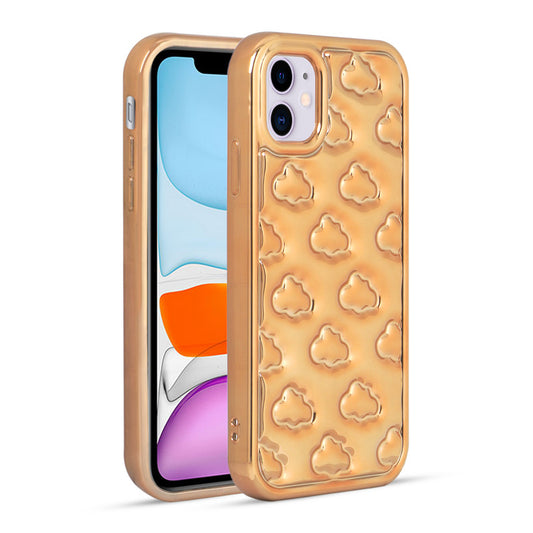 3D Cute Cloud Pattern Back Cover for Apple iPhone 11