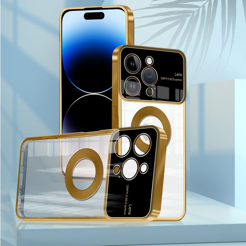 Clear Logo Cut Case with Raised Camera Guard for Apple iPhone 14 Pro