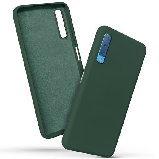 Premium Matte Silicone Back Cover for Samsung A7 2018