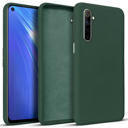 Premium Matte Silicone Back Cover for Realme 6