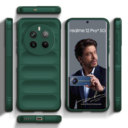 Liquid Silicone Comfort Grip Soft Touch Matte TPU Case for Realme 12 Pro Plus 5G