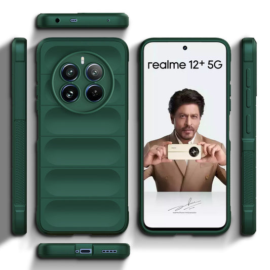 Liquid Silicone Comfort Grip Soft Touch Matte TPU Case for Realme 12 Plus 5G