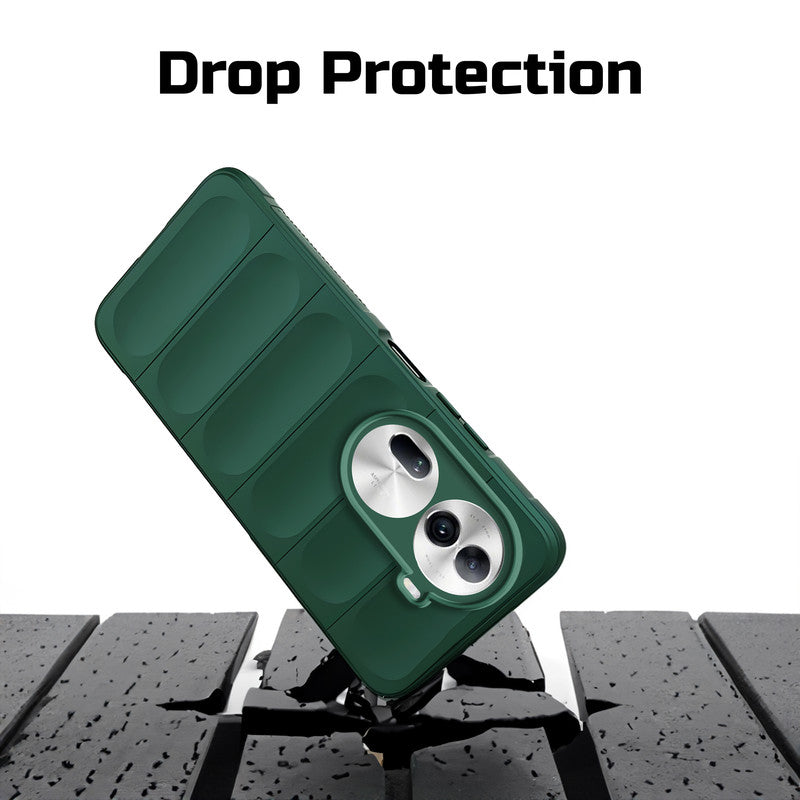 Soft Silicone Comfort Grip Back Cover Case For Oppo Reno 11 Pro 5G