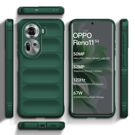 Liquid Silicone Comfort Grip Soft Touch Matte TPU Case for Oppo Reno 11 5G