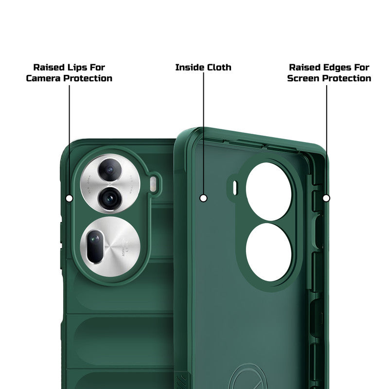 Soft Silicone Comfort Grip Back Cover Case For Oppo Reno 11 Pro 5G