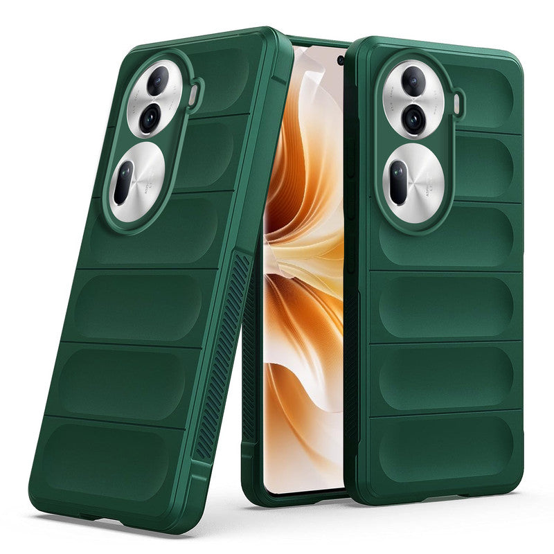 Soft Silicone Comfort Grip Back Cover Case For Oppo Reno 11 Pro 5G