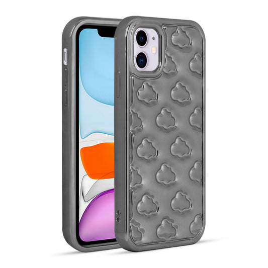 3D Cute Cloud Pattern Back Cover for Apple iPhone 11