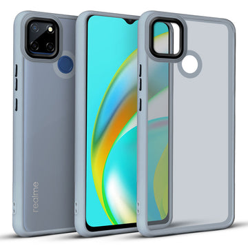 Translucent Matte with Shiny Camera Ring Back Cover for Realme C12