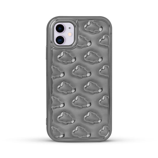 3D Cute Cloud Pattern Back Cover for Apple iPhone 12