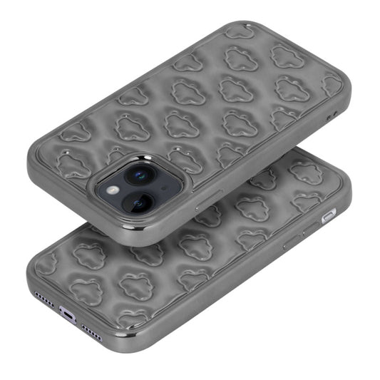 3D Cute Cloud Pattern Back Cover for Apple iPhone 15