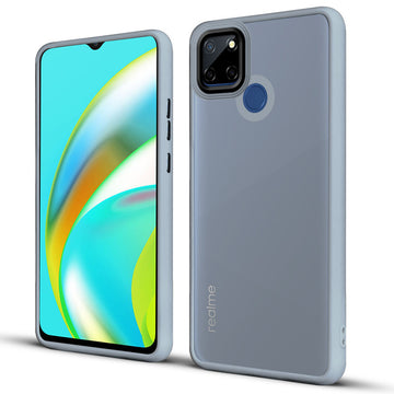 Translucent Matte with Shiny Camera Ring Back Cover for Realme C12