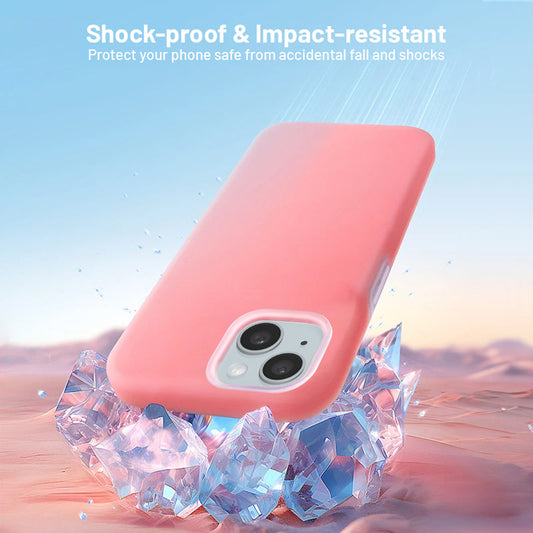 Premium Liquid Silicone Solid Back Cover Apple iPhone 15