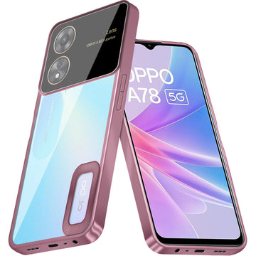 Transparent Camera Lens Protection Back Cover for Oppo A78 5G