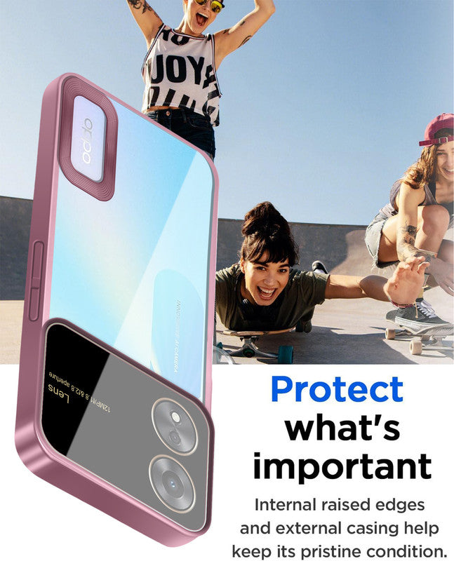 Transparent Camera Lens Protection Back Cover for Oppo A78 5G