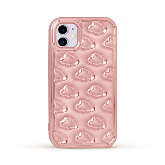 3D Cute Cloud Pattern Back Cover for Apple iPhone 12