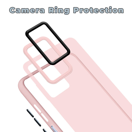 Translucent Matte with Shiny Camera Ring Back Cover for Samsung M13 4G