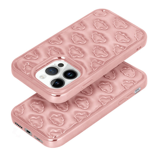 3D Cute Cloud Pattern Back Cover for Apple iPhone 15 Pro Max