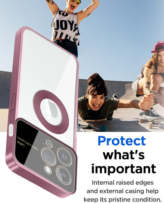 Clear Logo Cut Case with Raised Camera Guard for Apple iPhone 14 Pro