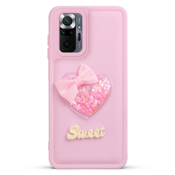 Bow Heart Cute Phone Back Cover for Redmi Note 10 Pro