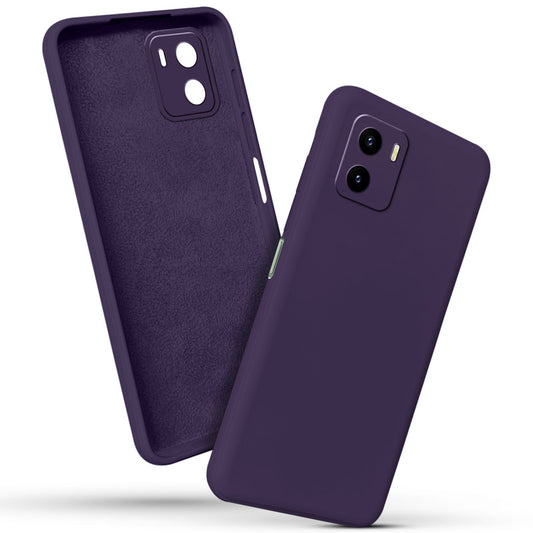 Premium Matte Silicone Back Cover for Vivo Y15S