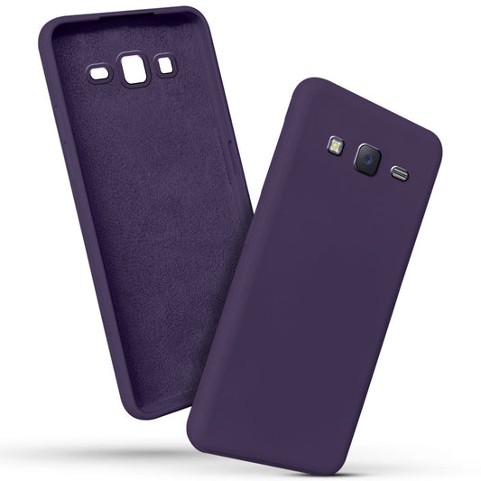 Premium Matte Silicone Back Cover for Samsung J7 2015