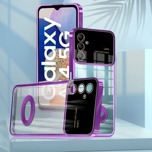 Clear Logo Cut Case with Raised Camera Guard for Samsung A14 5G