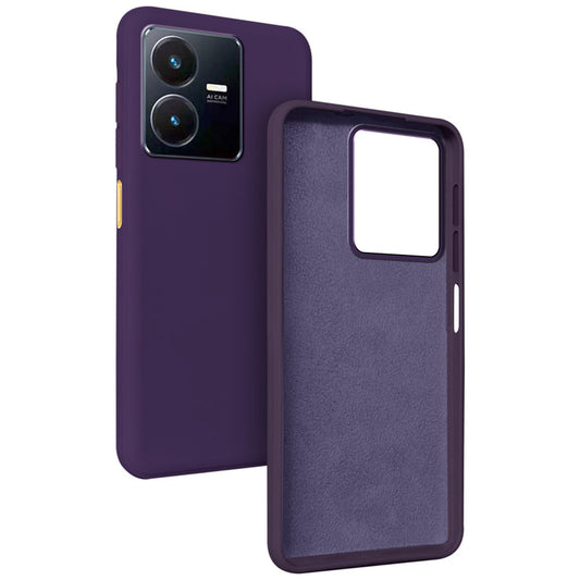 Premium Matte Silicone Back Cover for Vivo Y22