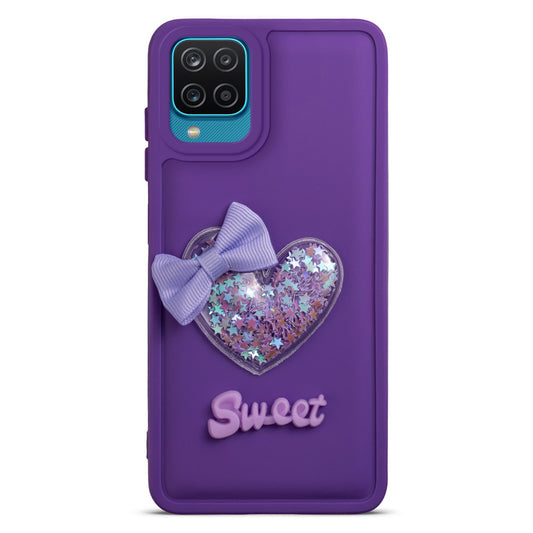 Bow Heart Cute Phone Back Cover for Samsung A12