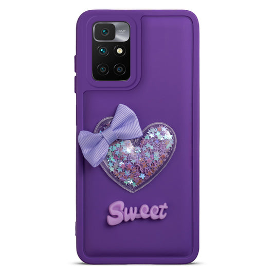 Bow Heart Cute Phone Back Cover for Redmi 10 Prime