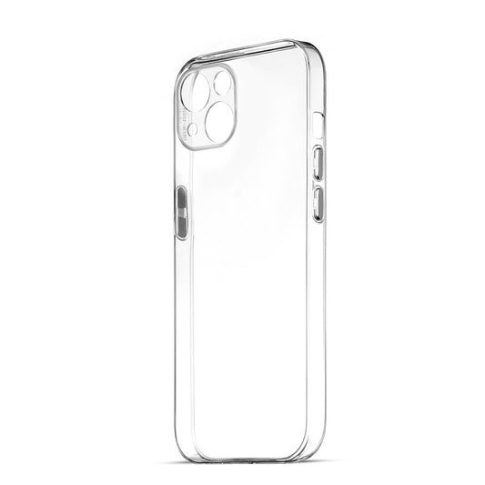 Transparent Back with Color Buttons Back Cover for Apple iPhone 13 Mini