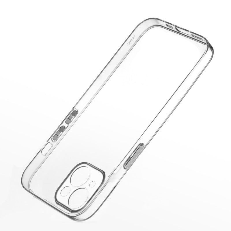 Transparent Back with Color Buttons Back Cover for Apple iPhone 13
