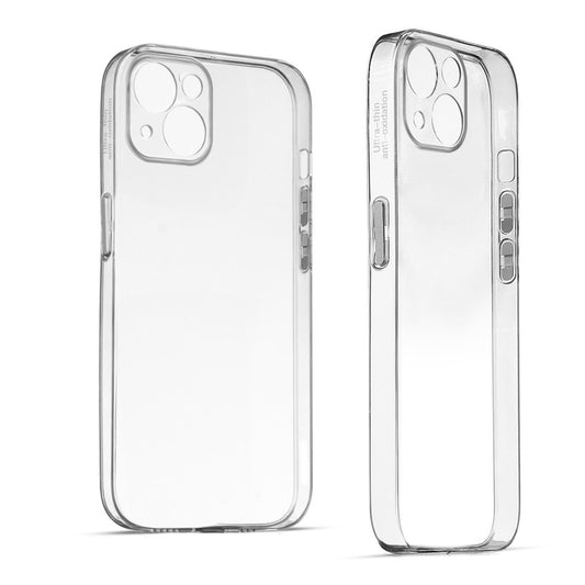 Transparent Back with Color Buttons Back Cover for Apple iPhone 13 Mini