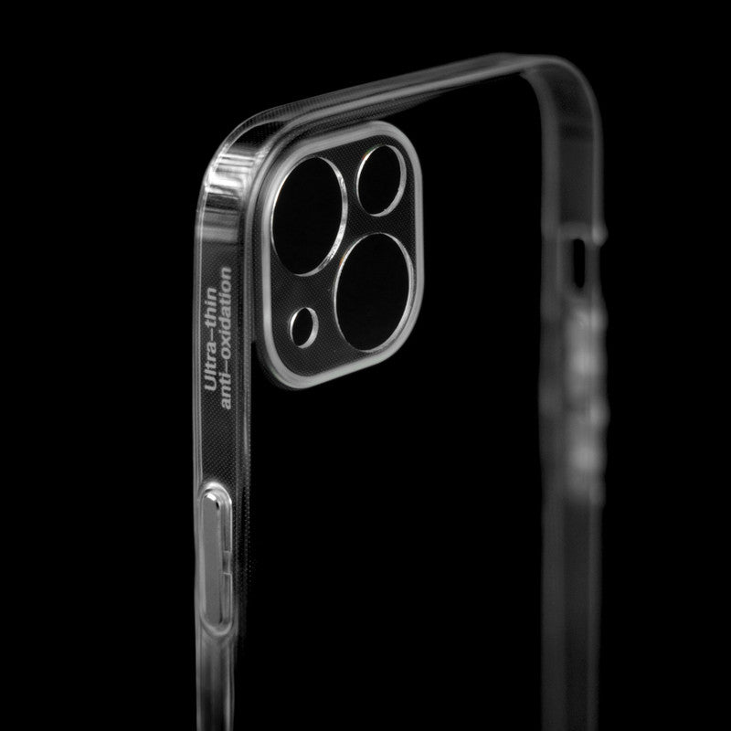 Transparent Back with Color Buttons Back Cover for Apple iPhone 13