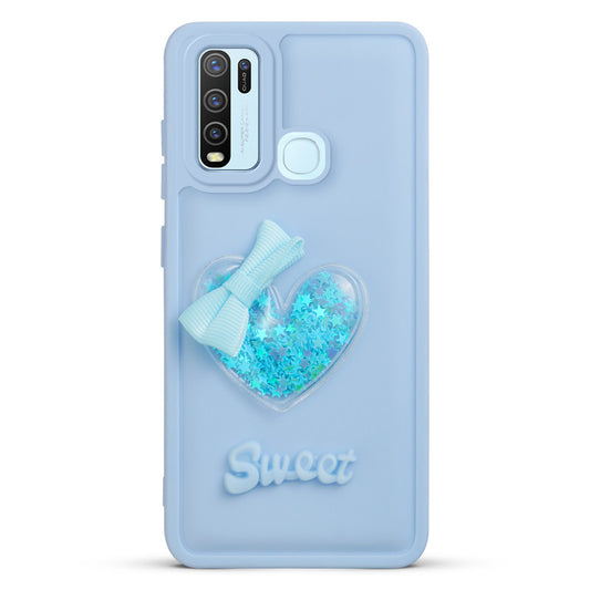 Bow Heart Cute Phone Back Cover for Vivo Y50