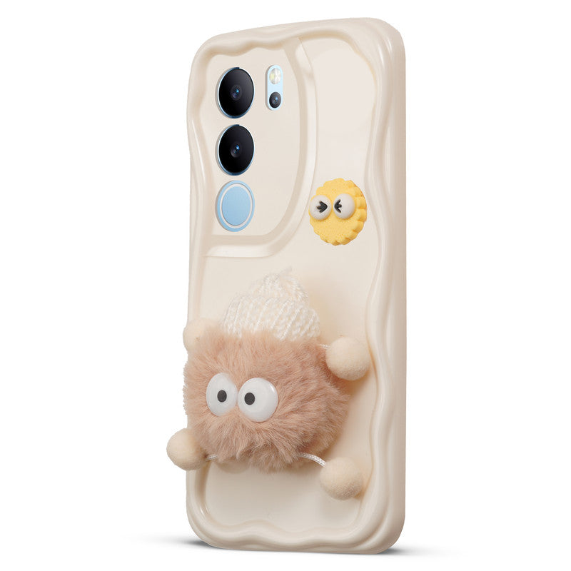 Wave Cute 3D Cartoon Back Cover Case for Vivo V29 5G