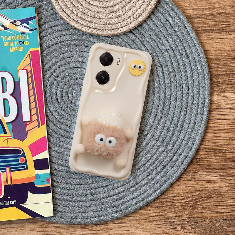 Wave Cute 3D Cartoon Back Cover Case for Vivo V29e 5G